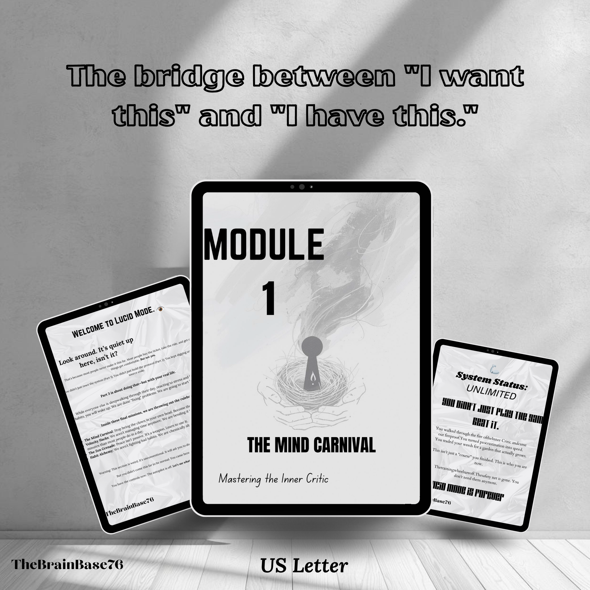The Genius Unlock: The Complete Trilogy (Parts 1, 2 & 3 Bundle) | Personal Growth course | thebrainbase76