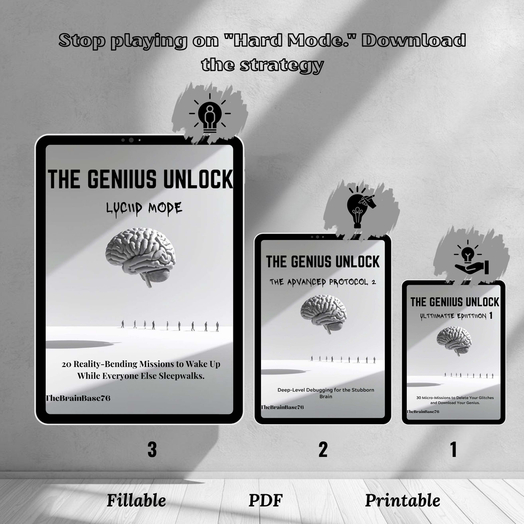 The Genius Unlock: The Complete Trilogy (Parts 1, 2 & 3 Bundle) | Personal Growth course | thebrainbase76
