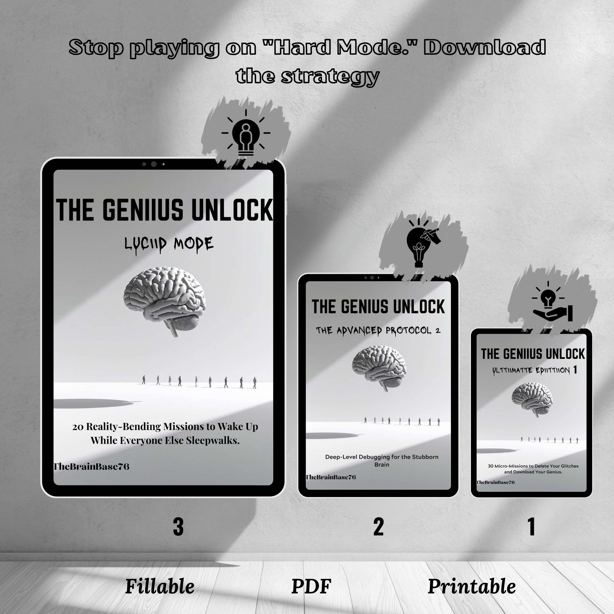 The Genius Unlock: The Complete Trilogy (Parts 1, 2 & 3 Bundle) | Personal Growth course | thebrainbase76